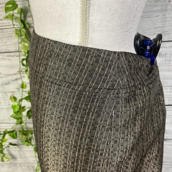 Jones Studio Skirt size 8 Gold Copper Tweed Pencil Knee Career Professional Slim - Picture 7 of 10